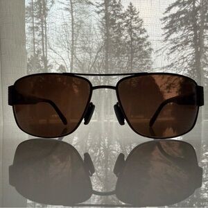Maui Jim OHIA Brown Aviator Sunglasses with Case